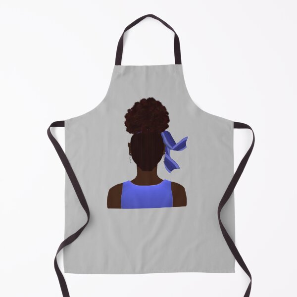 Item preview, High Afro Puff Ponytail (Soft Gray Background) designed and sold by ArtByLM.