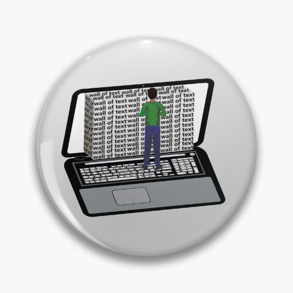 Item preview, Wall of Text on a Laptop Computer (Light Gray Background)  designed and sold by ArtByLM.