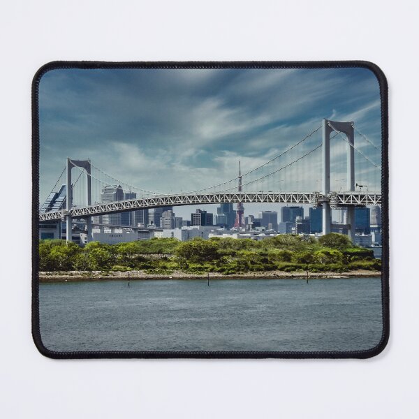 Item preview, Beautiful Sky Blue Tokyo Bay Japan Art Print designed and sold by XIX361ART.