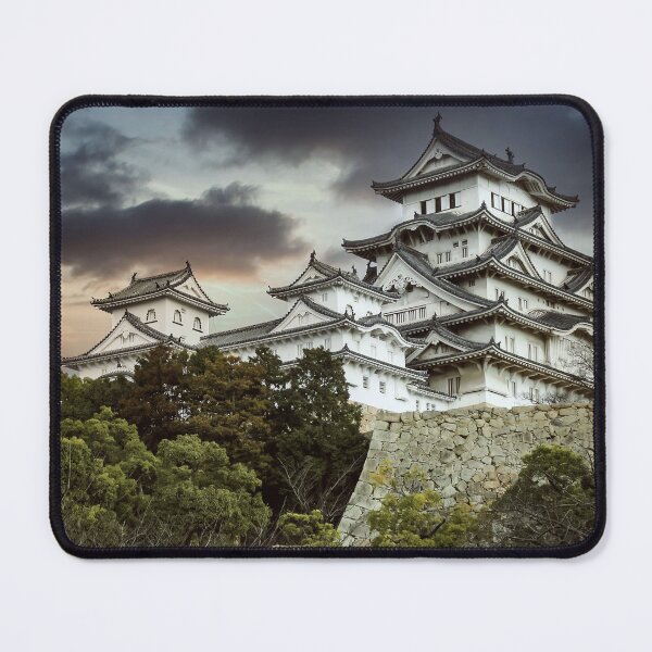 Item preview, Amazing Hilltop Japanese Great Himeji Castle Art Print designed and sold by XIX361ART.