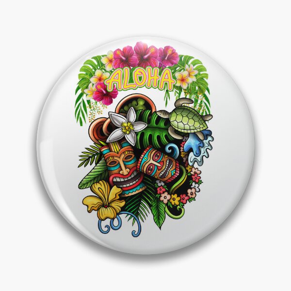Aperçu de l'œuvre Aloha Tiki hawaïen créée et vendue par SimpleSteve.