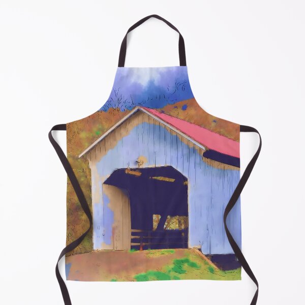Item preview, Covered Bridge With Red Roof designed and sold by KirtTisdale.