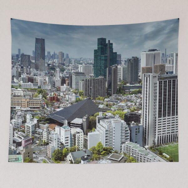 Item preview, Urban Building Reiyūkai Roppongi Tokyo Japan Art Print designed and sold by XIX361ART.