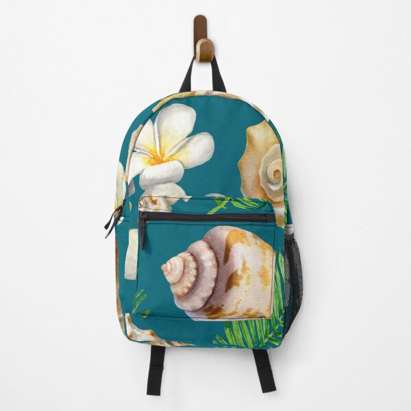 Item preview, Tropical shells with frangipani designed and sold by FGCART.