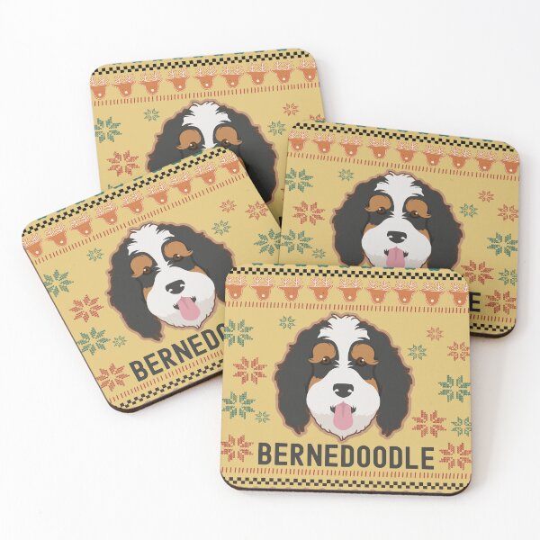 Item preview, Bernedoodle Dog Ugly Sweater Pattern Gift  designed and sold by BronikowskiART.