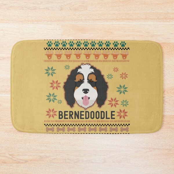 Item preview, Bernedoodle Dog Ugly Sweater Pattern Gift  designed and sold by BronikowskiART.