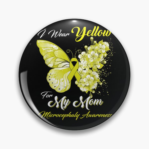 Item preview, I Wear Yellow For My Mom Microcephaly Awareness Butterfly Ribbon Gifts designed and sold by Adropine.