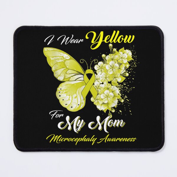 Item preview, I Wear Yellow For My Mom Microcephaly Awareness Butterfly Ribbon Gifts designed and sold by Adropine.
