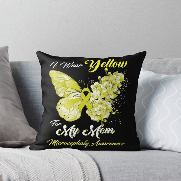 Item preview, I Wear Yellow For My Mom Microcephaly Awareness Butterfly Ribbon Gifts designed and sold by Adropine.