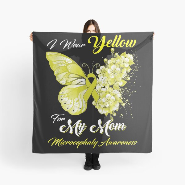 Item preview, I Wear Yellow For My Mom Microcephaly Awareness Butterfly Ribbon Gifts designed and sold by Adropine.