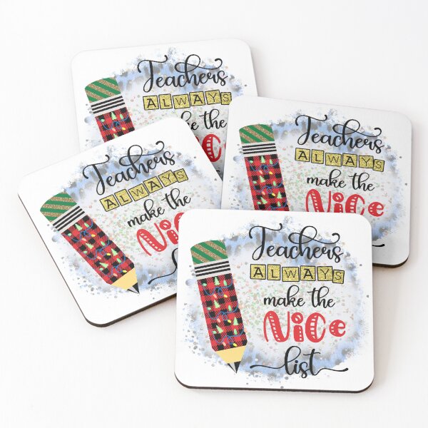 Item preview, Teachers Always Make the Nice List I Christmas Holiday Teacher designed and sold by younghopes.