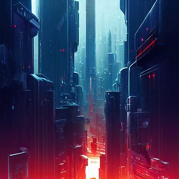 Cyberpunk city wallpaper dark