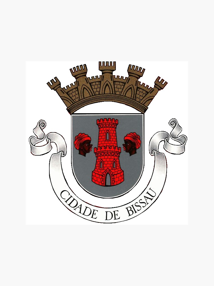 "Bissau Coat of Arms, Guinea-Bissau" Sticker by Tonbbo | Redbubble