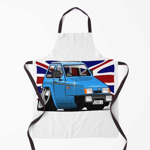 Item preview, Reliant Robin hatchback caricature blue designed and sold by car2oonz.