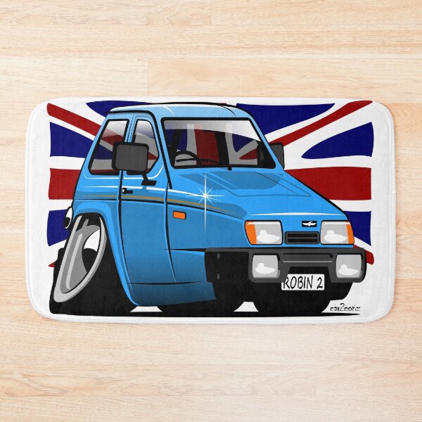 Item preview, Reliant Robin hatchback caricature blue designed and sold by car2oonz.