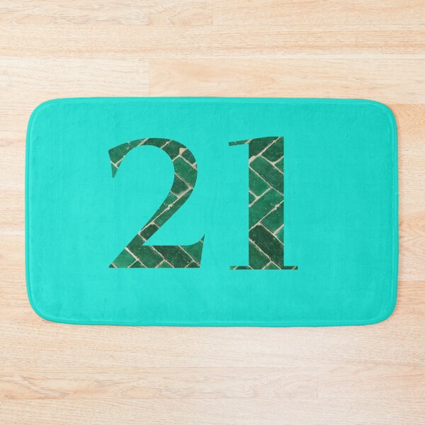 Item preview, Green Tiled 21 Number designed and sold by starfishstuff.