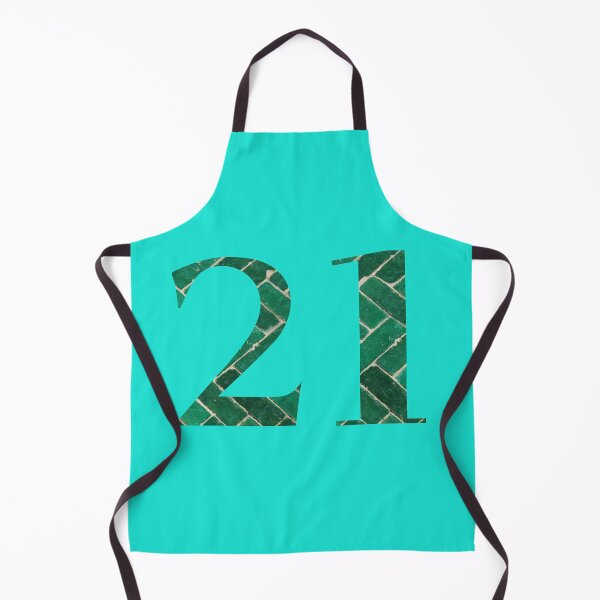 Item preview, Green Tiled 21 Number designed and sold by starfishstuff.