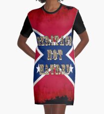 Heritage, Not Hatred - Confederate Flag Graphic T-Shirt Dress