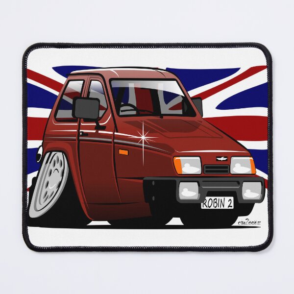 Item preview, Reliant Robin hatchback caricature red designed and sold by car2oonz.