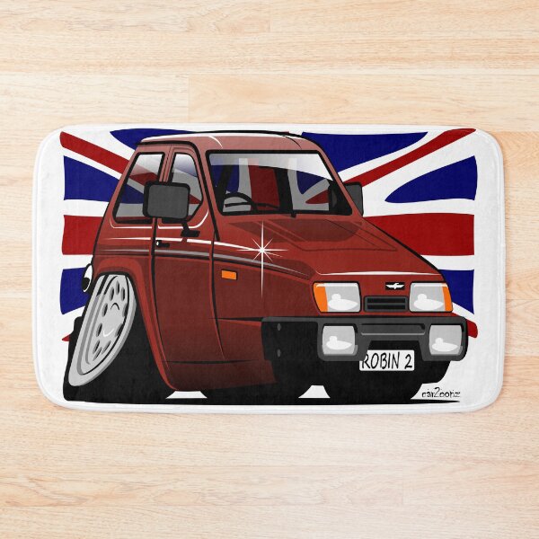 Item preview, Reliant Robin hatchback caricature red designed and sold by car2oonz.