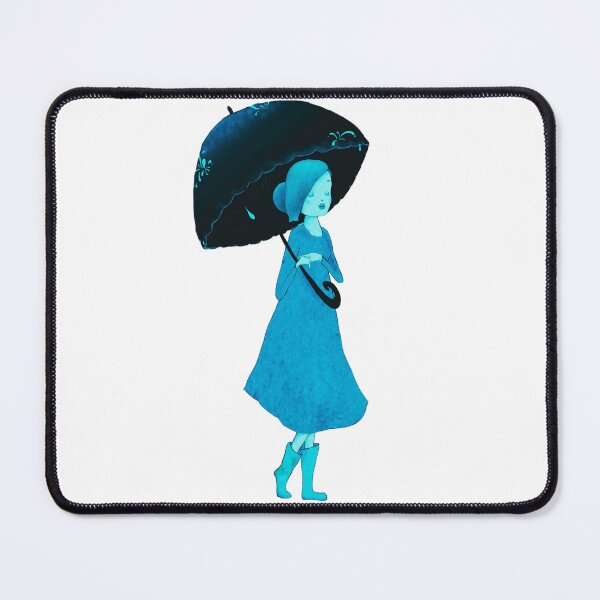 Item preview, Cute Turquoise Girl with Umbrella designed and sold by Dven-Clothes.