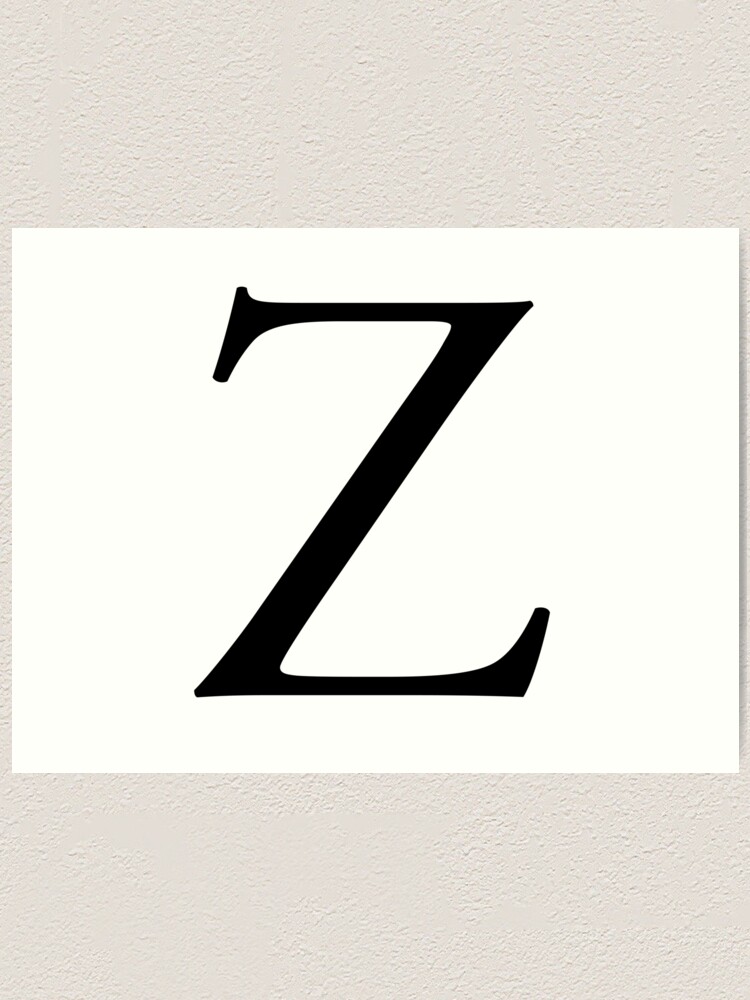 "Z. Zee, Zed, Alphabet Letter, Zulu, Zero, Zoro, A to Z, 26th Letter of