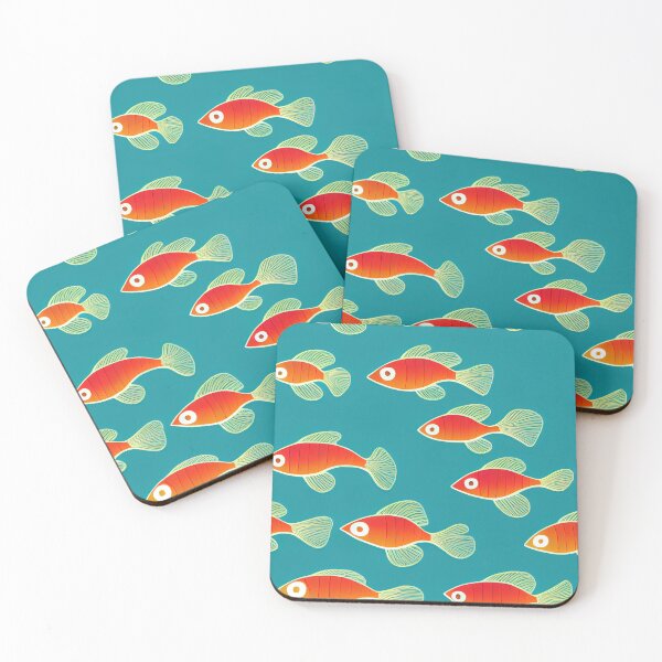 Item preview, Gold Fish Pattern designed and sold by ThePurpleMelon.