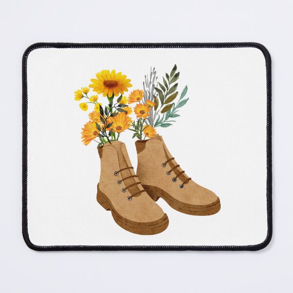Item preview, Wildflower Hiking Boots | wildflower boots| flowers in boots designed and sold by SodaPUNCH.