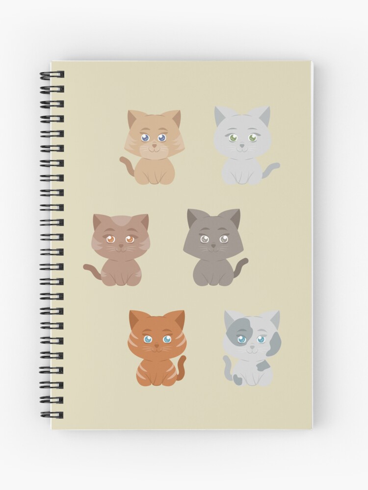 The Types of Cat Loaf Spiral Notebook for Sale by usclaireforce