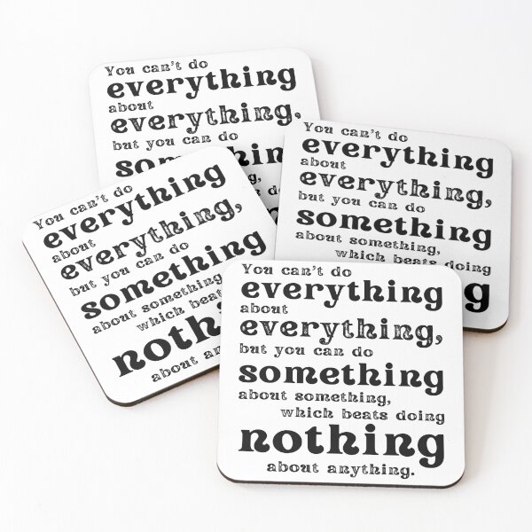 Item preview, Do Something About Something black print designed and sold by IdeaJones.