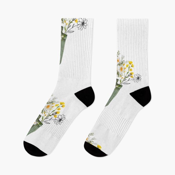 Item preview, Wildflower Hiking Boots? | Socks and flowers| wildflower boots socks | wildflowers boots designed and sold by SodaPUNCH.