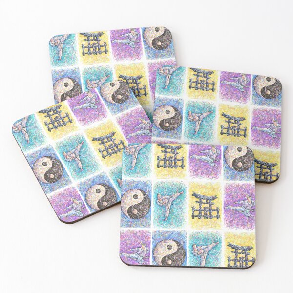 Item preview, Karate Repeating Pattern designed and sold by Kitslam Art.