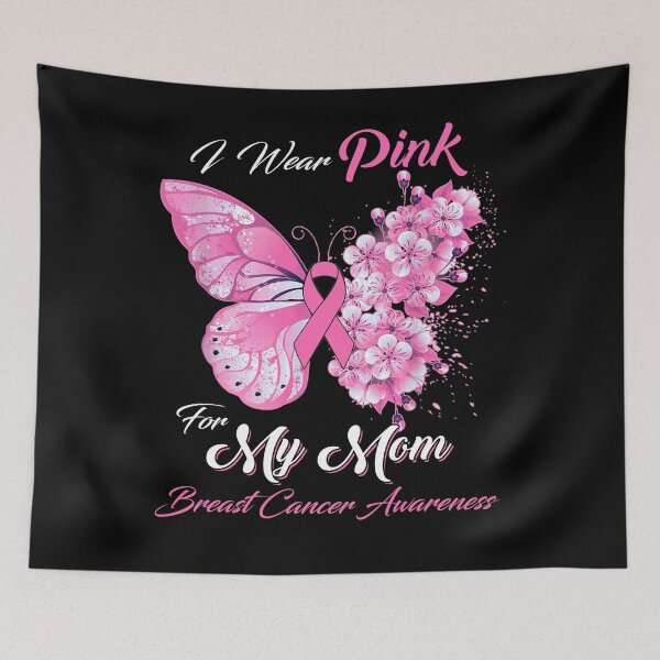 Item preview, I Wear Pink For My Mom Breast Cancer Awareness Butterfly Ribbon Gifts designed and sold by Adropine.