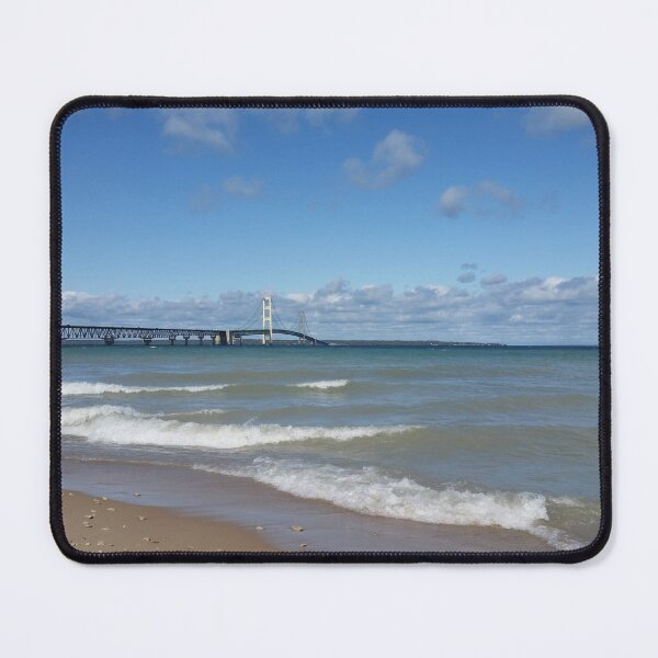 Item preview, View of Mackinaw Bridge designed and sold by MinaBohl.