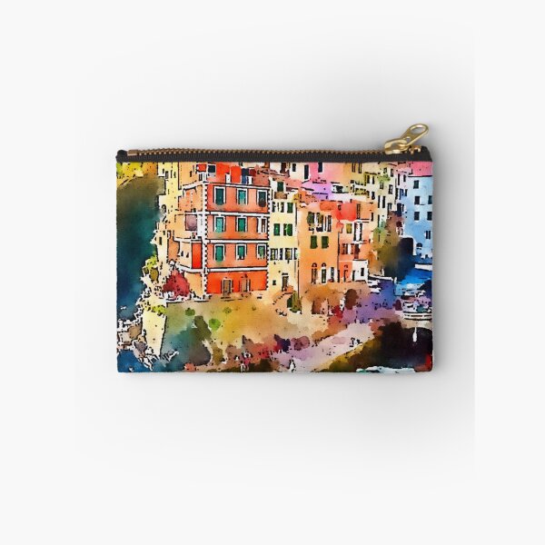 Artikelvorschau, Cinque Terre, Italien. Aquarellmalerei entworfen und verkauft von Vivid Studio.