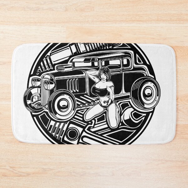 Item preview, Illustration Graphic Hot Rod USA Artwork designed and sold by SketchNinja.