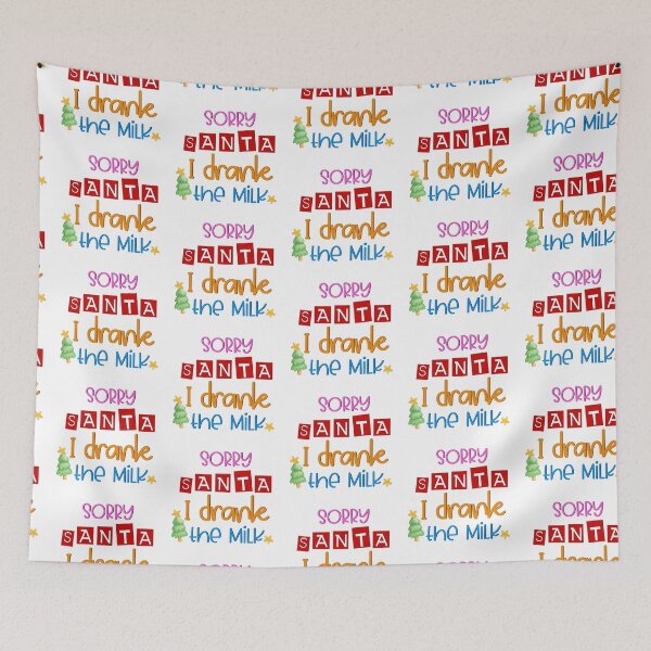Item preview, Sorry Santa I Drank the Milk I Kids Christmas Gift Ideas designed and sold by younghopes.