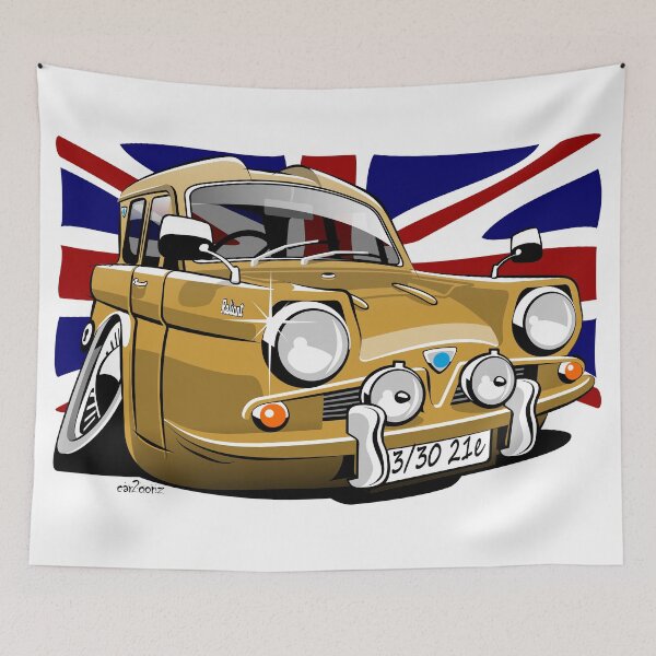 Item preview, Reliant Regal 3/30 saloon caricature gold 21e designed and sold by car2oonz.