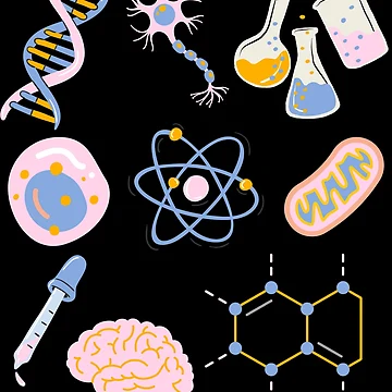 Artwork thumbnail, Science! - pattern  by Shahd  Design