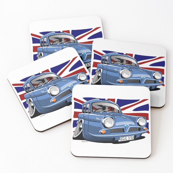 Item preview, Reliant Regal 3/30 saloon caricature blue designed and sold by car2oonz.