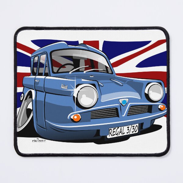 Item preview, Reliant Regal 3/30 saloon caricature blue designed and sold by car2oonz.