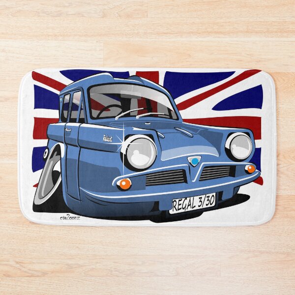 Item preview, Reliant Regal 3/30 saloon caricature blue designed and sold by car2oonz.