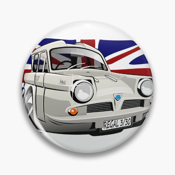 Item preview, Reliant Regal 3/30 saloon caricature white designed and sold by car2oonz.