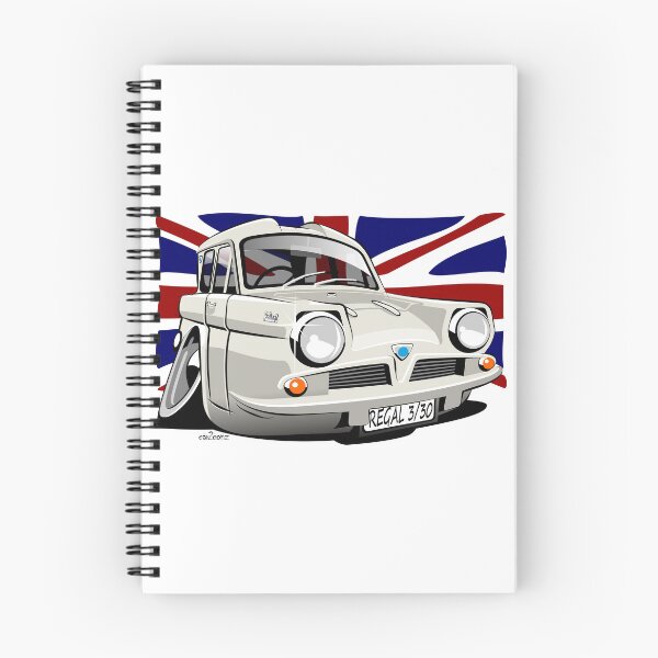 Item preview, Reliant Regal 3/30 saloon caricature white designed and sold by car2oonz.