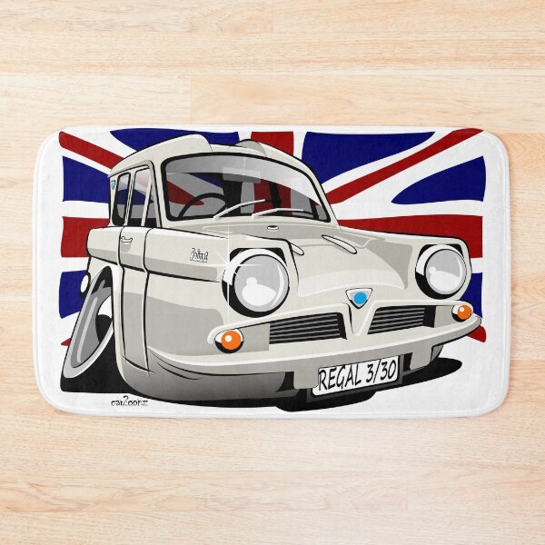 Item preview, Reliant Regal 3/30 saloon caricature white designed and sold by car2oonz.