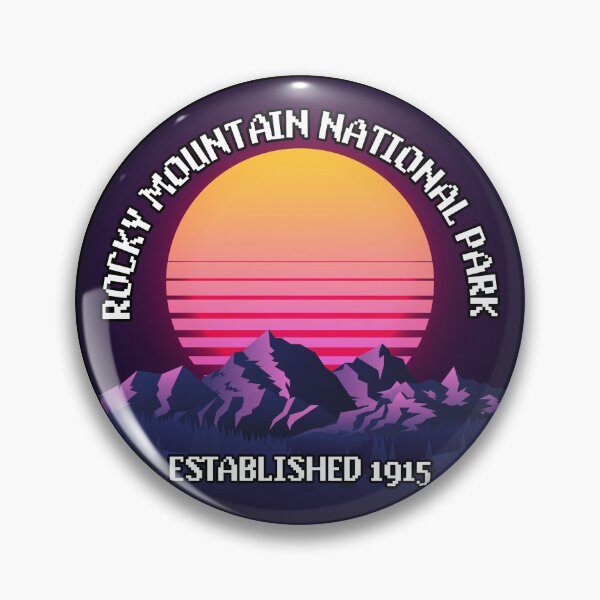 Artikelvorschau, Retro-Berge-Colorado-Nationalpark entworfen und verkauft von finalboss64.