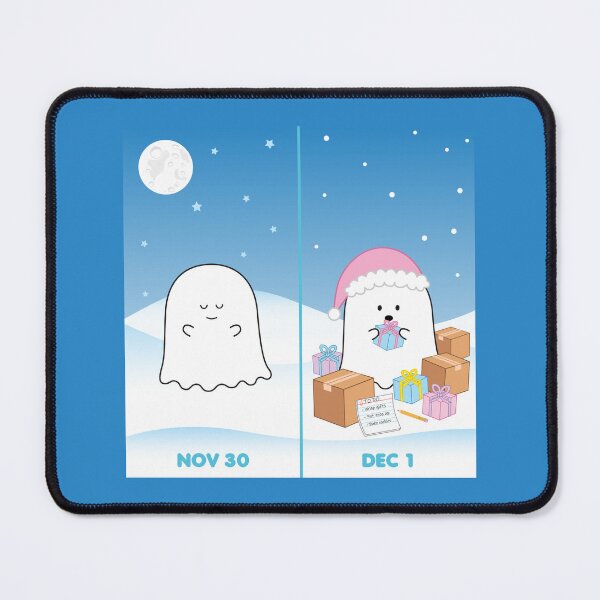 Item preview, Gordie the Ghost (Nov 30 vs Dec 1) | by queenie's cards designed and sold by queeniescards.