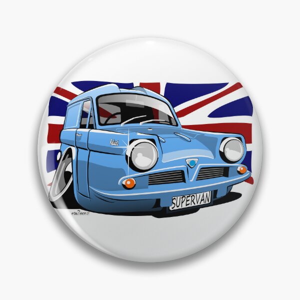 Item preview, Reliant Regal Supervan caricature blue designed and sold by car2oonz.