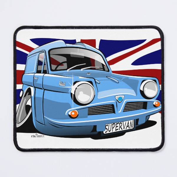 Item preview, Reliant Regal Supervan caricature blue designed and sold by car2oonz.