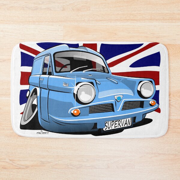 Item preview, Reliant Regal Supervan caricature blue designed and sold by car2oonz.